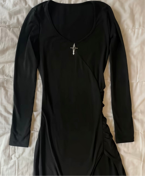 Black heart dress
